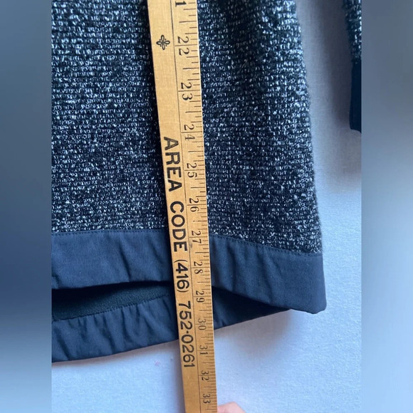 Merrell Women's  Talley Swacket Sweater Jacket Black Tweed Tie Waist Sz S - Picture 15 of 15